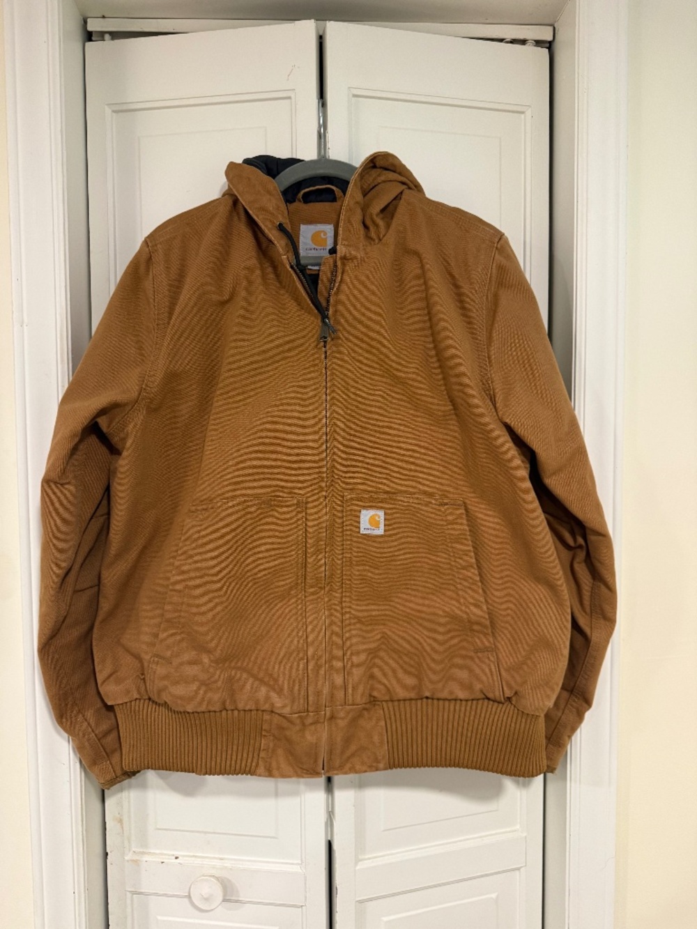 Carhartt Women’s Brown Hooded Duck Canvas Work Jacket